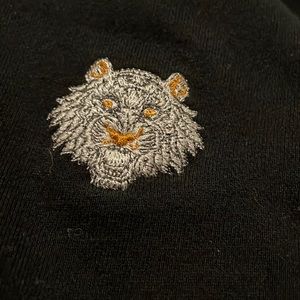 Embroidered tiger hoodie